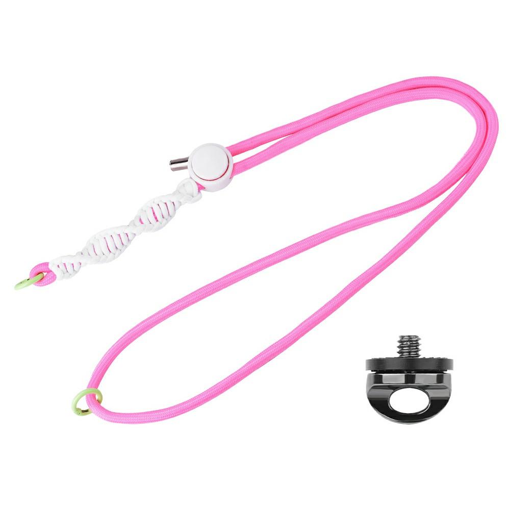 BRDRC For DJI Osmo Pocket 3 Adjustable Strap Crossbody Nylon Woven Safety Lanyard with Aluminum Alloy Lock Buckle
