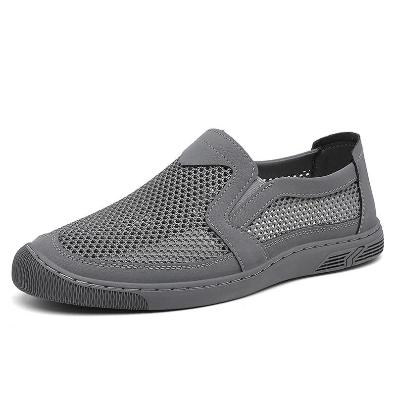 Sommer Männer Verschnaufpause Mesh Casual Schuhe Männer Müßiggänger Komfortables Fahren Schuhe Mokassins Mann Wohnungen Schuhe