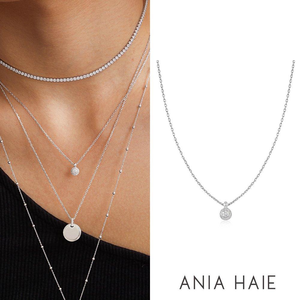 

[Worn by Ailee, Tzuyu, and Nmix Haewon] Silver Spear Pave 925 Silver Necklace N061-01H