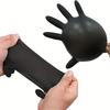100pcs Disposable Black Nitrile Gloves Latex Free Waterproof Durable Suitable for Kitchen Food Processing Beauty SalonFamily