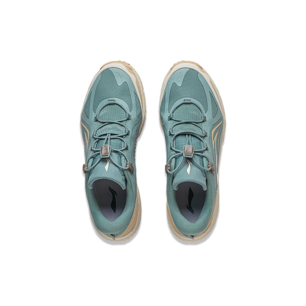 Li Ning Yi Jie Lite V2 Slip Resistant Abrasion Resistant Low top Sports Running Shoes Men's Lime Green Cream Umber ARNT009-3