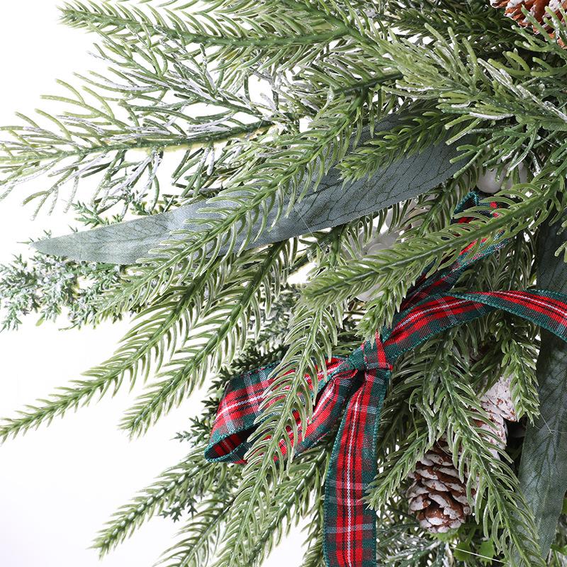 50Cm Christmas Wreath Door Hanging Door Decoration Shopping Mall Window Scene Arrangement Household Christmas Decoration Christmas Decoration