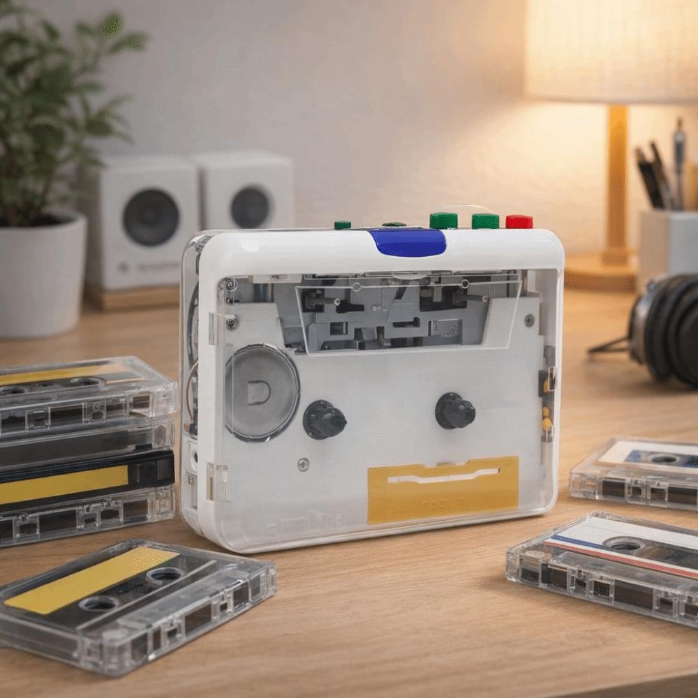 3.5mm AUX Input Portable Walkman Multifunction MP3 Converter Tape Player  Audio Music Conversion