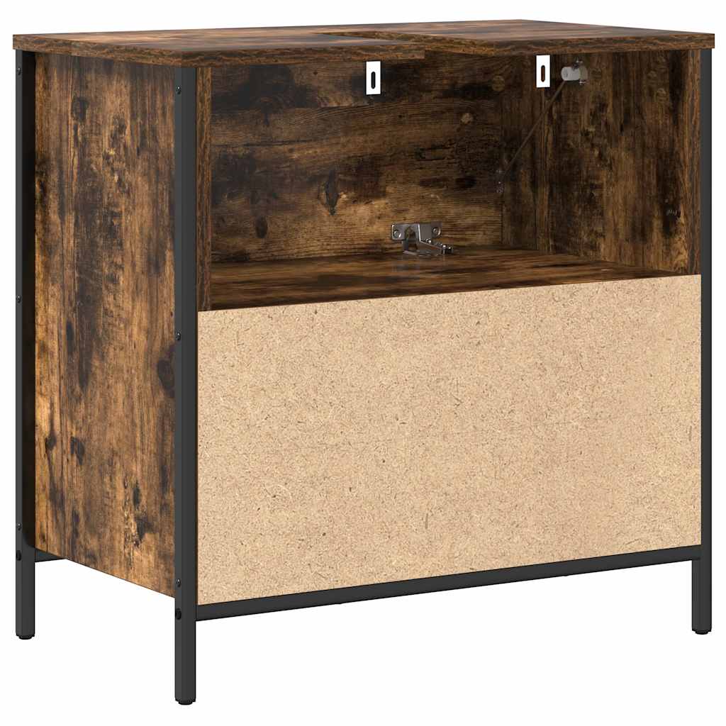 Bathroom Vanity Cabinet with Drawers Smoked Oak