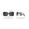 Versace Logo Detail Square Sunglasses Women sunglasses Black O4478U-OGB18755_ONUL