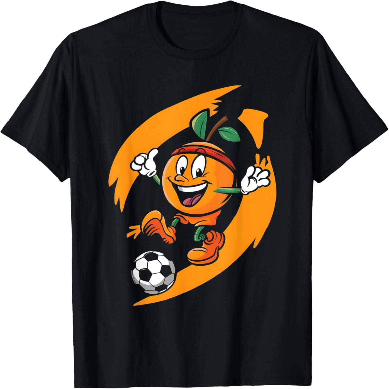 Orange Playing Soccer T-Shirt S разноцветный
