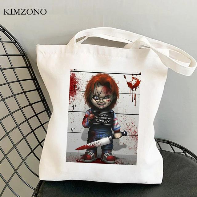 

Сумка для покупок Chucky, сумка-шопер для продуктов bolsas de tela eco bolso, джутовая сумка, тканевая экосумка, sac tissu 24*26cm