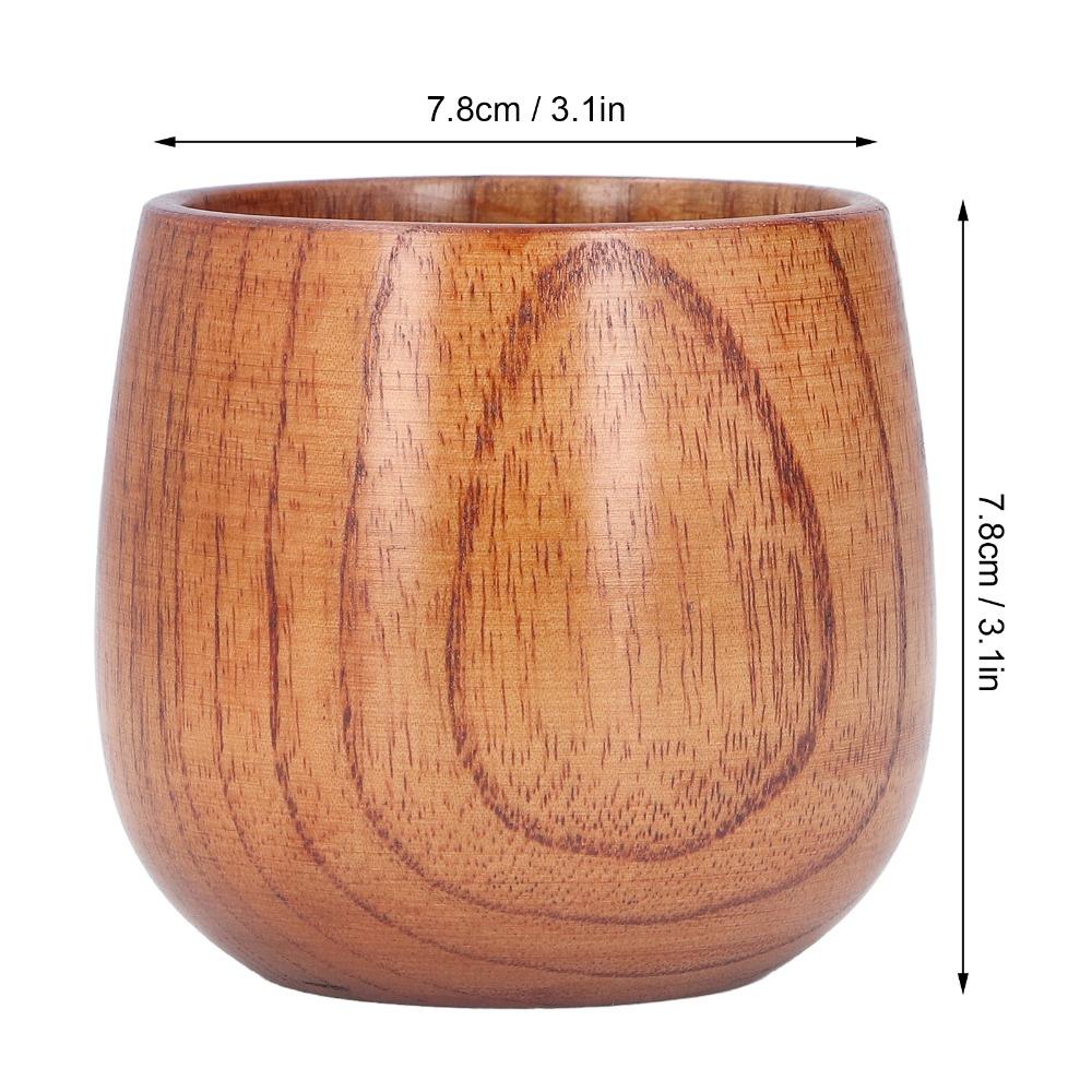 Smooth Polished Tea Cup Wood Tea Serving Cup Practical Water Cup  Home