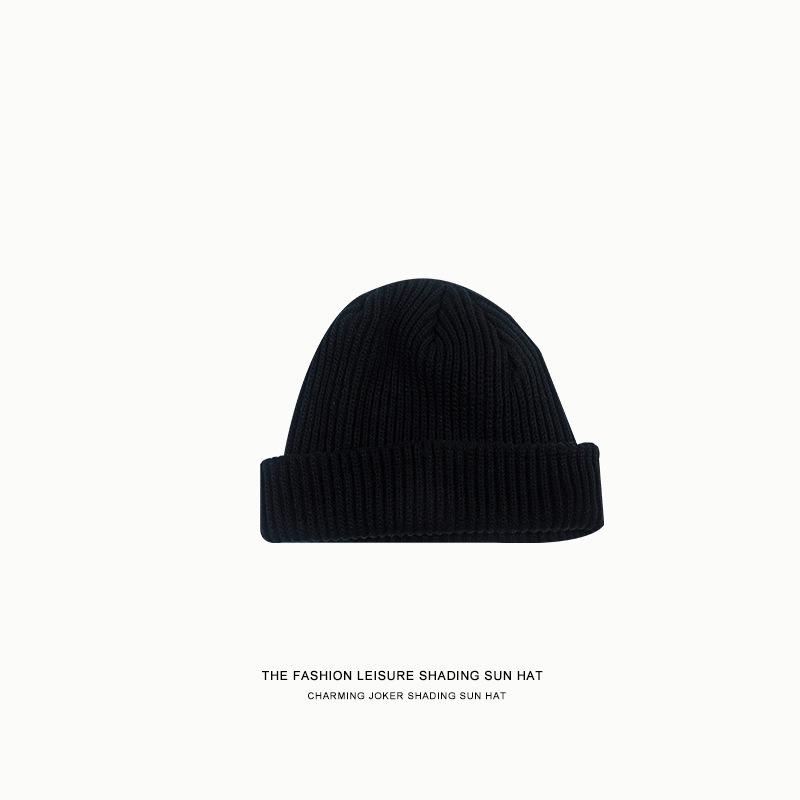 Big board knitted hat hip hop wool hat autumn and winter cold hat men show small face warm yuppie hat