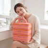 Polyester Multi-Layer Cosmetic Bag Macaron Color Makeup Bag Travel Storage Bag  Holiday