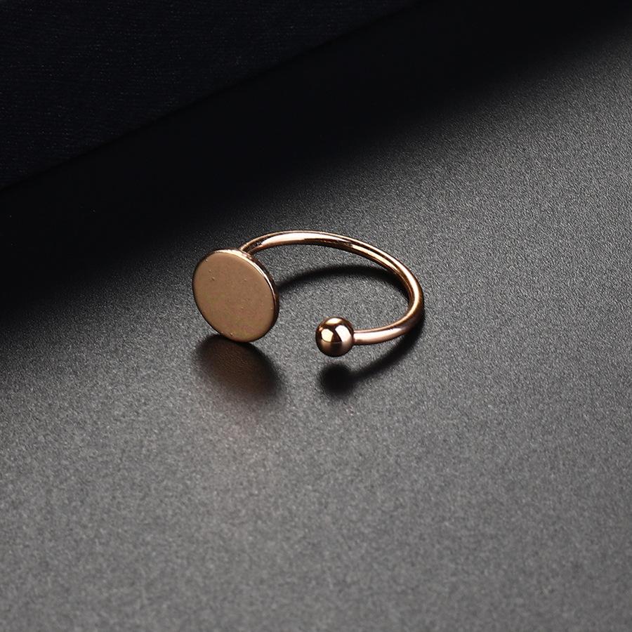 European & American Fashion Bright Open Round Ring
