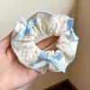 Korean Style Spring/Summer Floral Intestine Hair Scrunchie for Women – Elegant Ponytail Tie and Mori Girl Accessory.