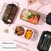 Double-Layer Microwave Safe Lunch Box: Heat Preservation, Portable, Sealed, Fresh-Keeping with High-Temperature Resistance