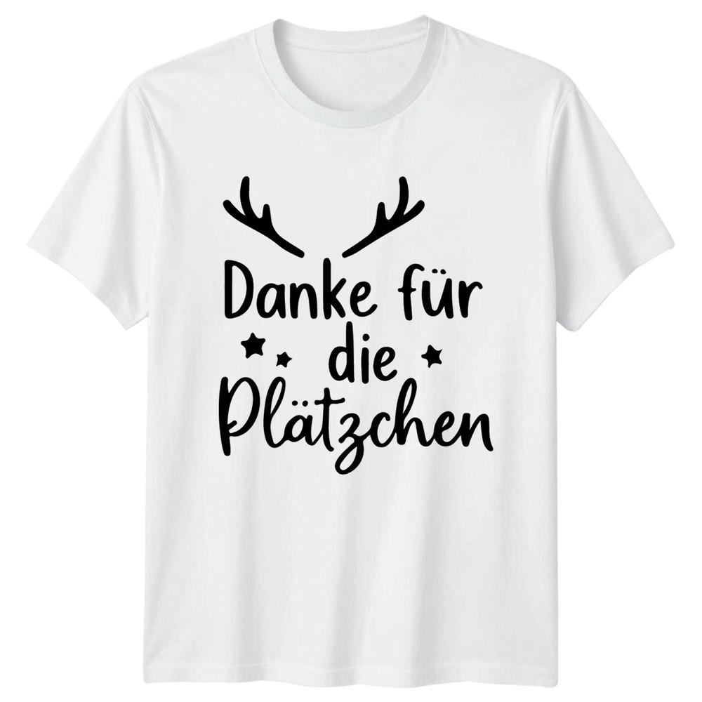 Danke Fur Die Platzchen TShirt GerUnisex Christmas Cookie Gift For Him And Her S