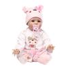 22’’ Baby Cuddle for Doll Reborn Realistic Toddler Girl for Doll Lovely Heavyweight Lifelike Toy for W/ Blue/Brown Eyes