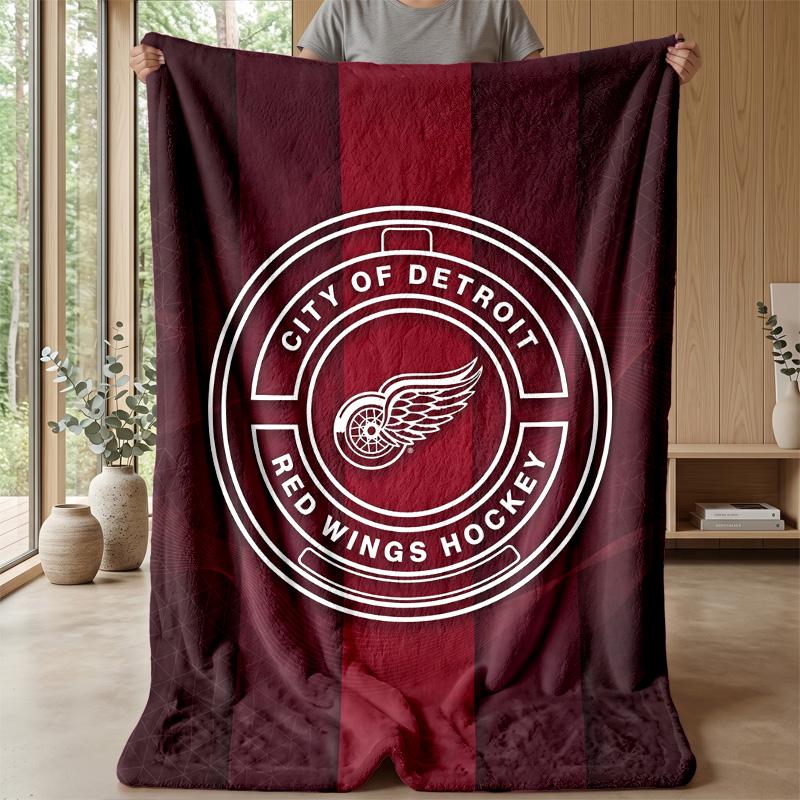 Detroit Red Wings Flanell Fleece Decke Gemütliche Warme Überwurfdecke Für Sofa Bett Reise Ganzjahresgebrauch