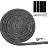 6-25mm Fireplace Sealing Rope Wood Stove Door Gasket Rope Seal Replacement Kit For Fireplace Oven Stove Heating Fireplaces Part