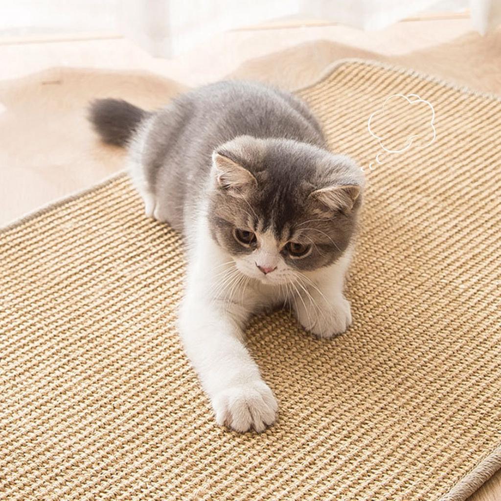 Cat Scratch Mat Prevent Slip Scratch Resistant Furniture Protector Sisal Cat Scratching Pad for