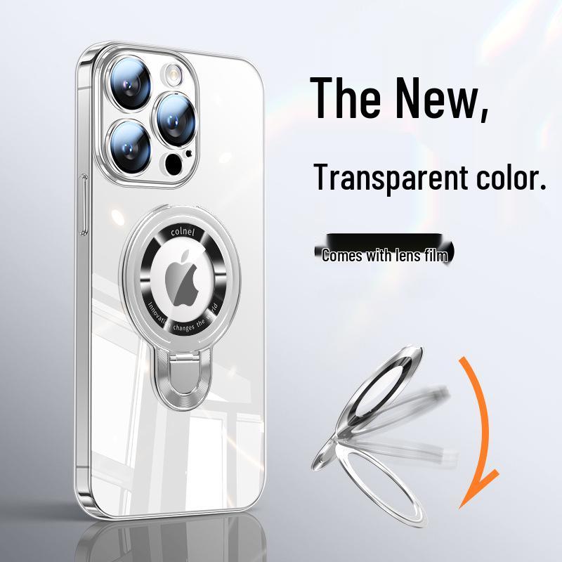 Magnetic Stand for iPhone 17 Pro Max Case: Ultra-thin, Drop-proof, Full Coverage PC Shell