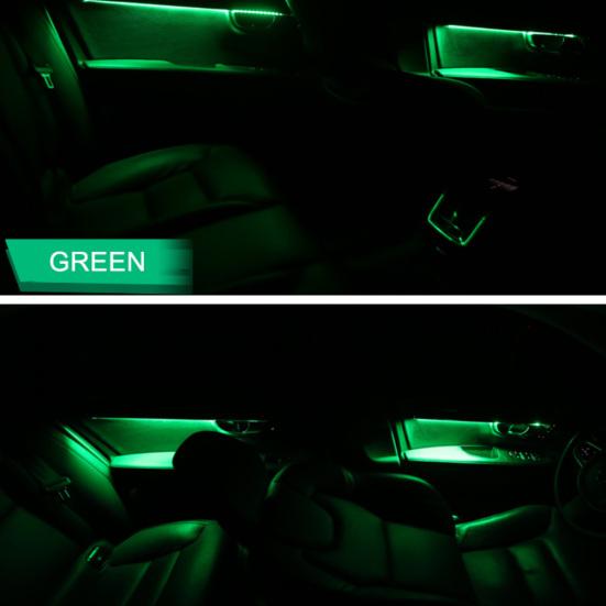 Mini USB LED Bil Hjemmekino Auto Interiørlys Neon Atmosfære Ambient Lampe