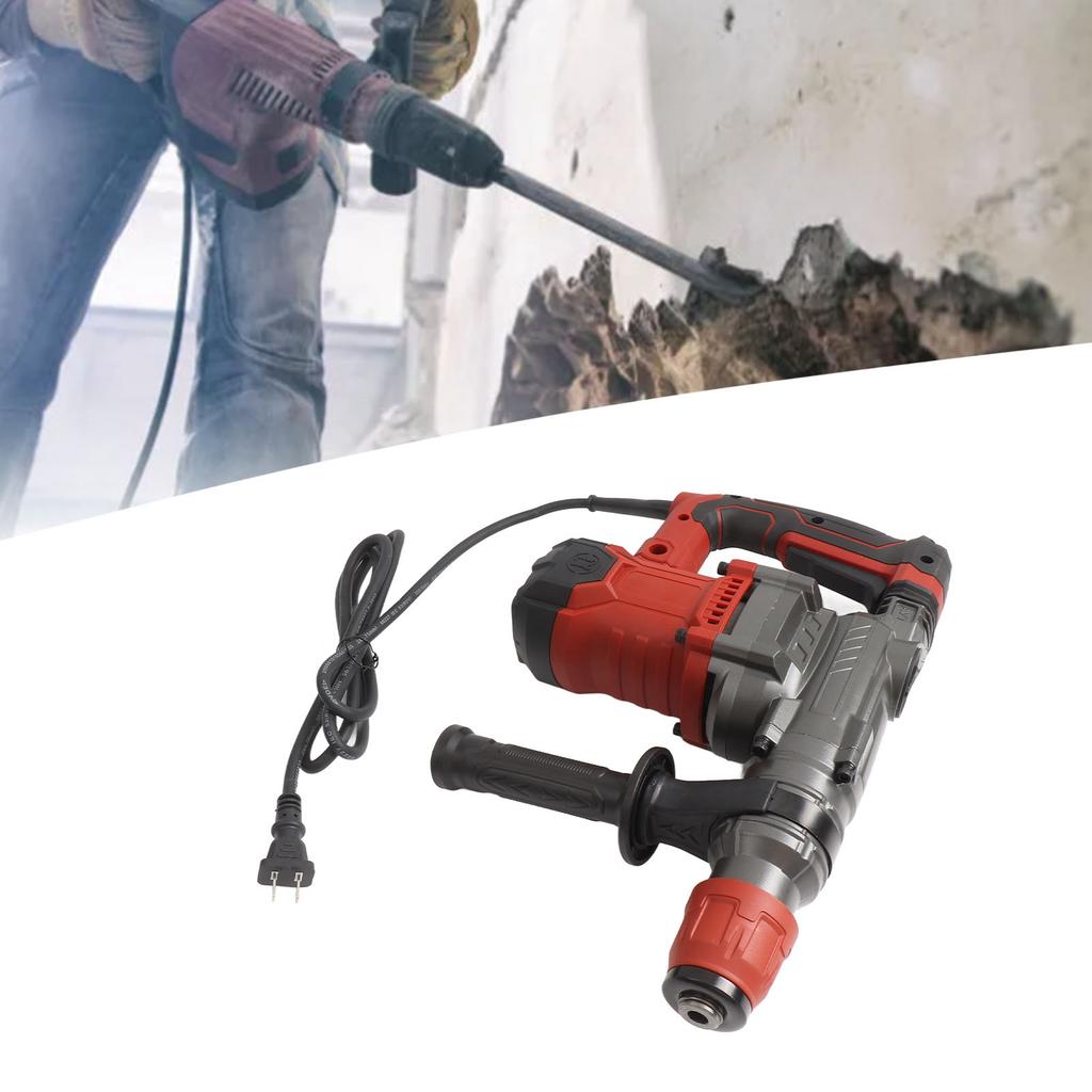 Electric Hammer Drill Rotary Hammer Drill Set Electric Industrial Power Tool Automatic   Handle Rotary Hammer Drill