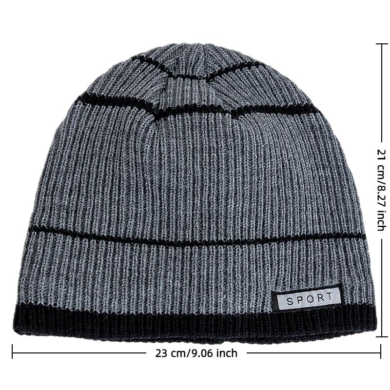 Unisex Nye Vinterluer Lue Plysjfôr Streetwear Varme Beanies For Mann Kvinne Casual Vinter Ski Strikkeluer