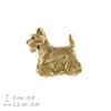 Scottish terrier, Aberdeen Terrier, Scottie, Aberdeenie - Dog brooch in decorative box, elegant gold-plated pin, Art-Dog brand jacket pin