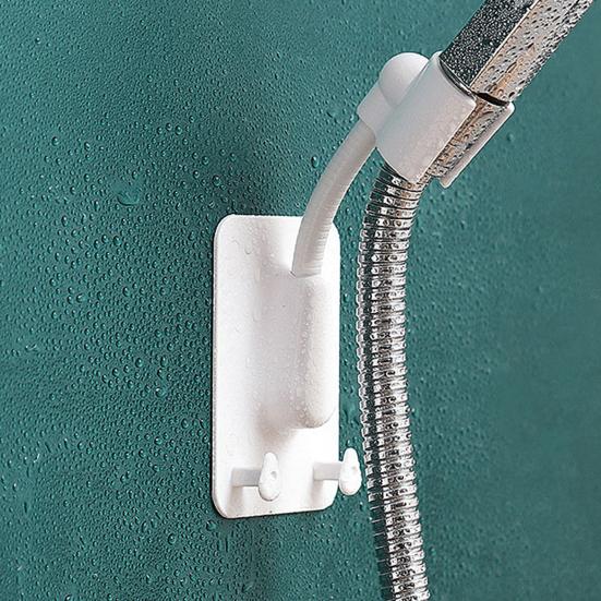 360 Degrees Rotatable Double Hook Punch-free Wall-Mount Shower Spray Head Holder