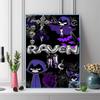 Raven Teen Titans 100% Round Full Drill 5D DIY Diamond Painting Embroidery Cross Stitch Rhinestone Décor