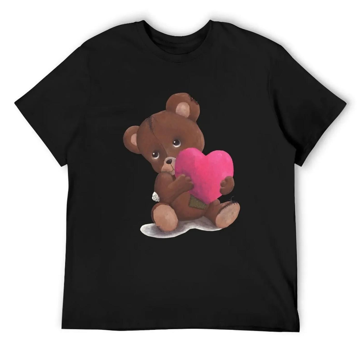 Valentine s Day Bear T-Shirt Personalized t-shirt funny gifts Aesthetic clothing men clothings XXXXXL разноцветный