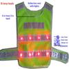 Enhanced LED Reflective Vest for Traffic and Engineering with Custom Printing Options