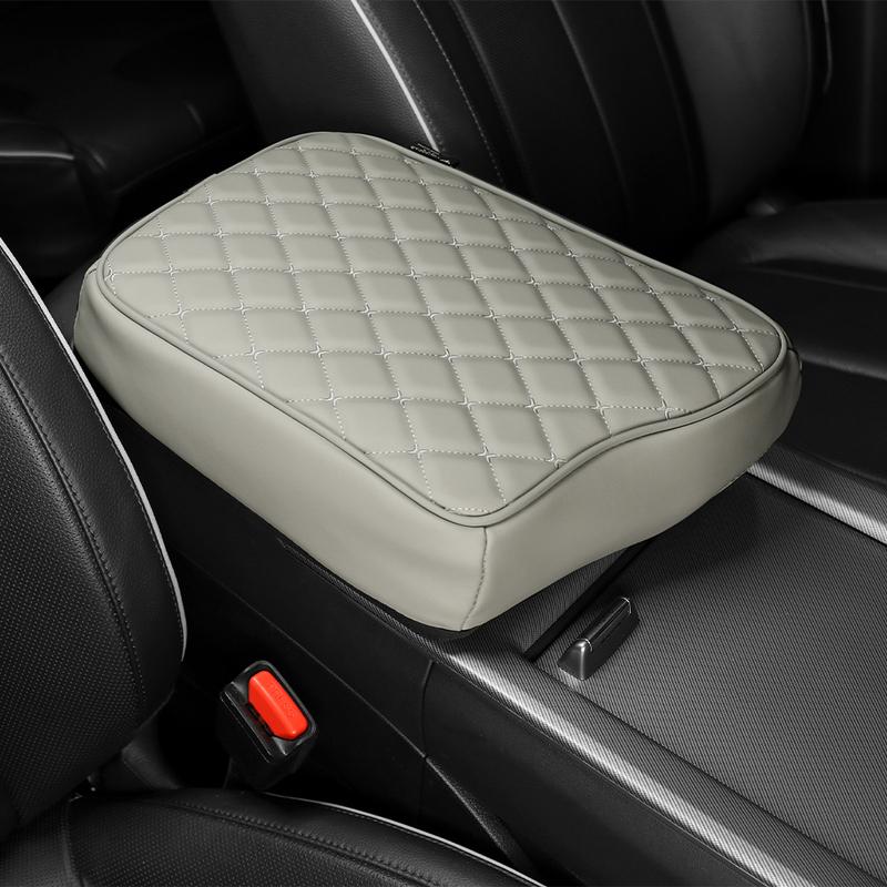 Car Interior Accessories Centre Console Armrest Box Pad & Protective Cover Black Leather Material For Hyundai Palisade -2025