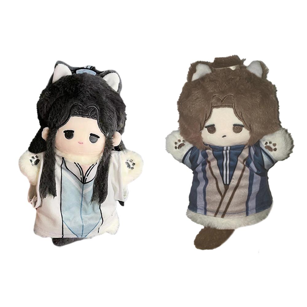 Kina Anime Hua Cheng Figur Xie Lian Plysjdukke Kawaii He Xuan plysj myk pute Shi Qing Xuan Kosedyr Bomullsdukke Gaver