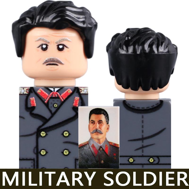 WW2 Military Soldier Figures Building Blocks Army Japanese Warrior Medical Nurse Officer Infantry Helmets UV Printed Bricks Toys