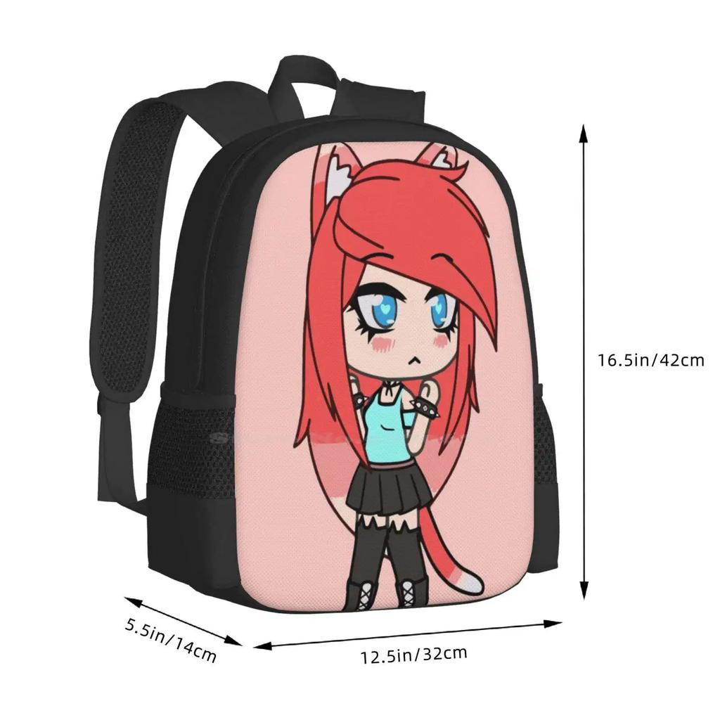 Gacha Life Klau Pattern Design Bag Student's Backpack Gachaverse Gachaworld Anime Manga Lunime Mike Bloxburg Game Online