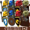 Medieval Castle Soldier Figures Building Blocks Knight Orc Warrior Dragon Wolf Animals Battle Flags Accessories Bricks Toys Boys