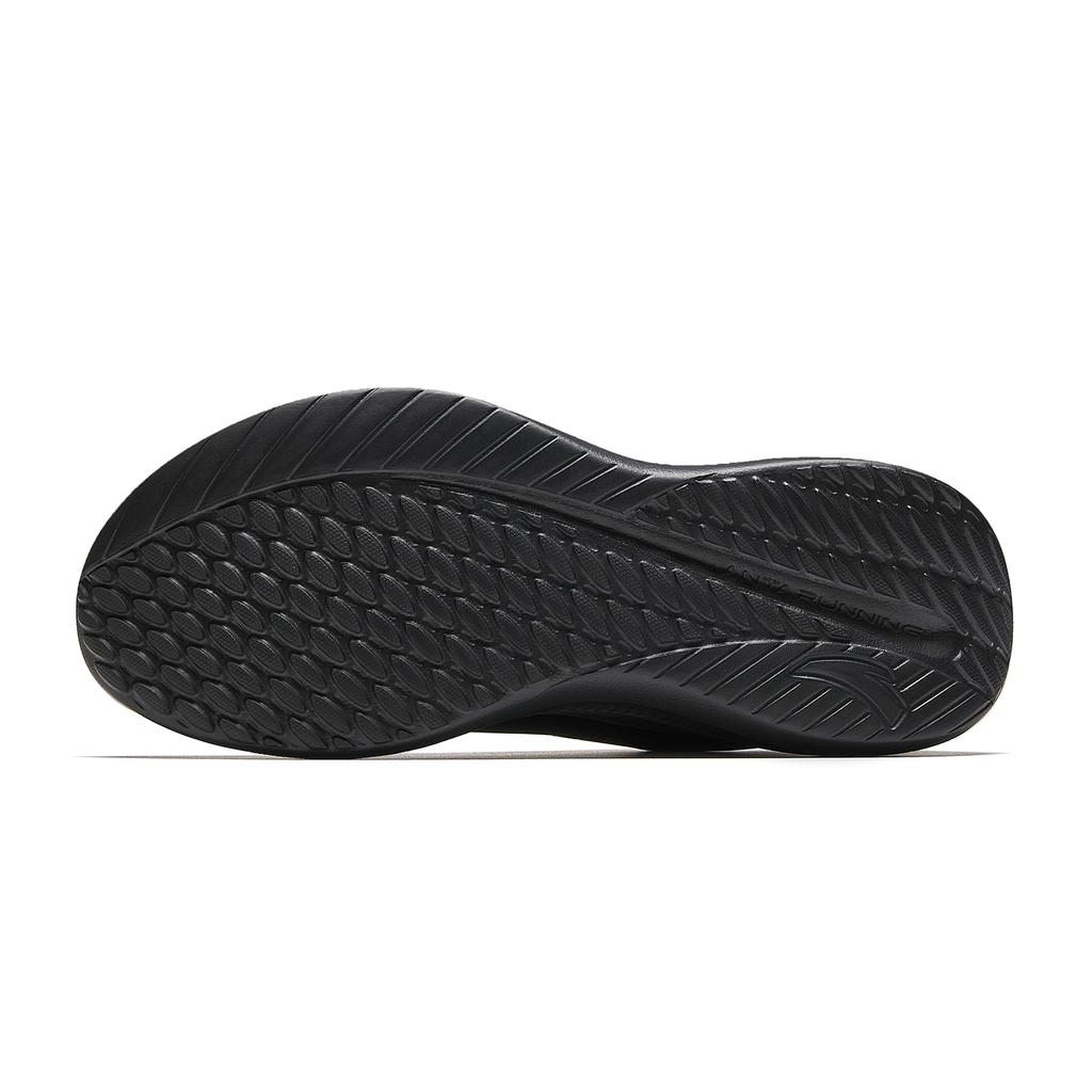 Anta Sky Cushioning Slip Resistant Lightweight Low top Casual City Commuting Running Shoes Men's Basic Black 912615541-13