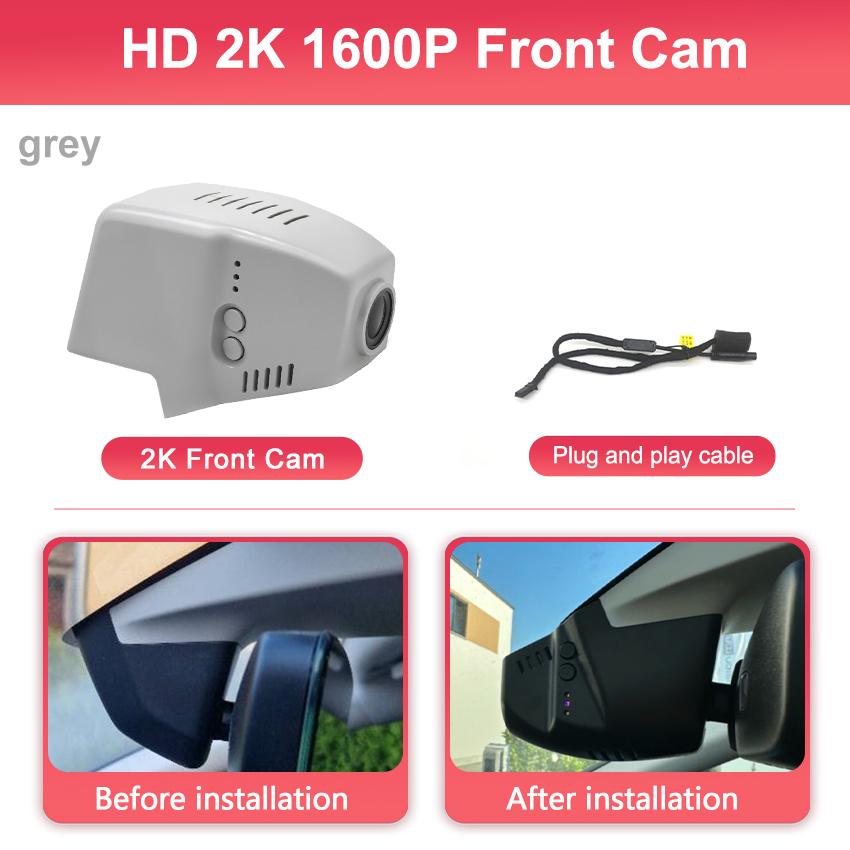 Plug and Play Dashcam 4K 2160P 77mm for Volkswagen VW Passat B8 CC Allspace Atlas Golf Arteon Sharan Magotan Dash Cam Car DVR