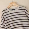 ZANZEA Women Casual Round Neck Loose Long Sleeve Stripe Print Autumn Blouse