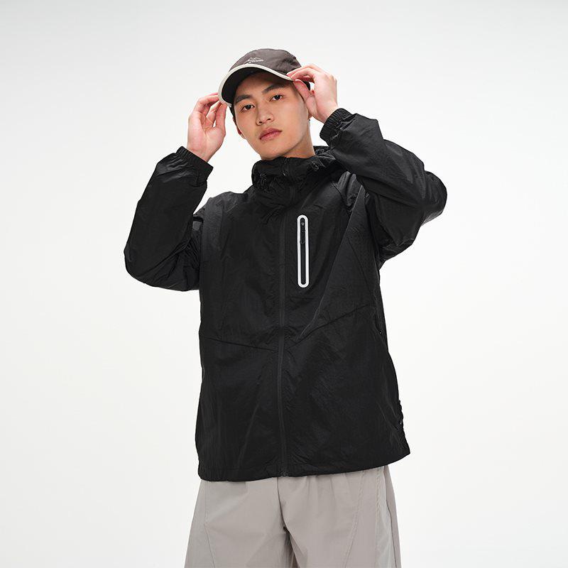 UPF 100+ Ice Silk Sun Protection Hooded Jacket - Men s and Women s UV-Resistant, Breathable, Skin-Friendly Clothing Small чёрный