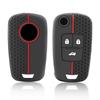 Silicone Car Folding Key Case Cover For Chevrolet Cruze Aveo Trax Sail Malibu For Opel Vauxhall Astra Corsa Meriva Insignia