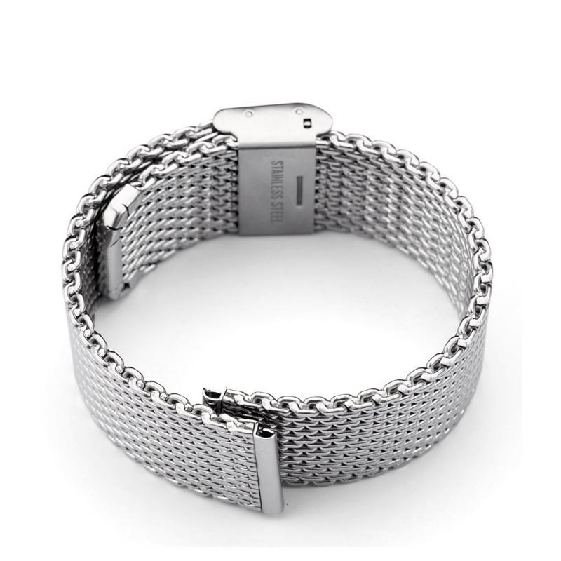 Steel Buckle Milanese Smartwatch Strap (16-24mm)