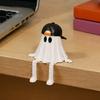 Haunted House Theme Decorations 3D Printed Halloween Decoration, Cute Ghost Pumpkin Figurine with Collectible Table Decor Movable Joints for