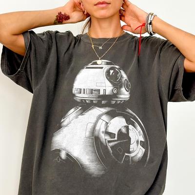 Comfort Colors BB-8 Droid Shirt, Vintage Star Wars Tee, Galaxy Robot Vintage SciFi Tshirt