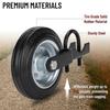 Heavy Duty Outdoor Door Frame Rubber Wheel Gate Caster Wheel  Chain Link Fence