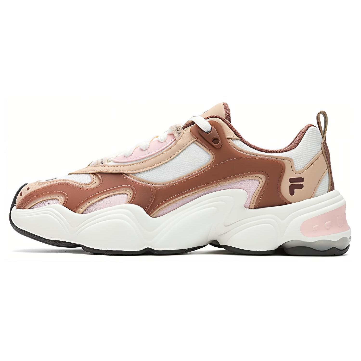 

Fila Fusion Tenacity Ткань Синтетическая кожа Удобные Универсальные Легкие Низкие Кроссовки для пап Женские кроссовки Коричневый Белый T12W411609FPW 35.5