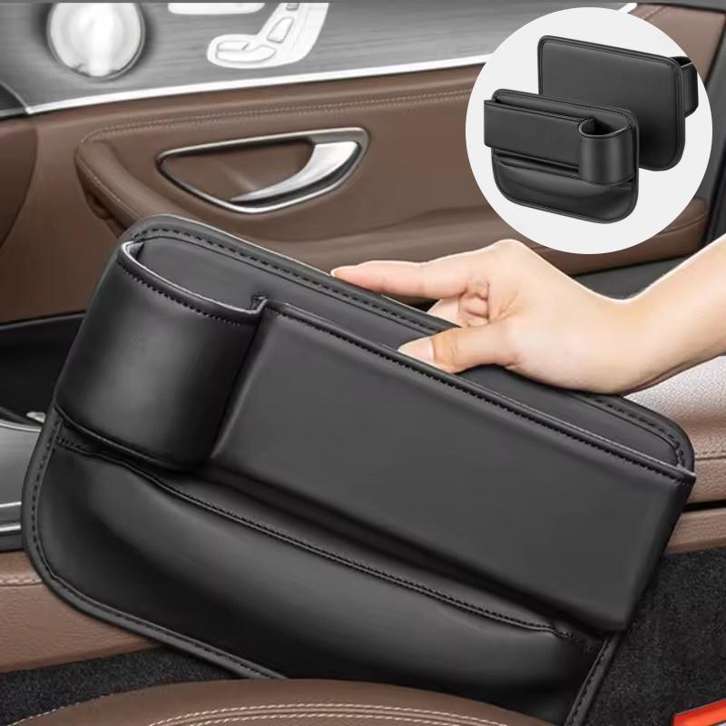 Universal Car Seat Gap Filler Leak-proof Storage Bag Cup Holder Leather Seat Slot Multifunction Organizer Box Car Interior Parts