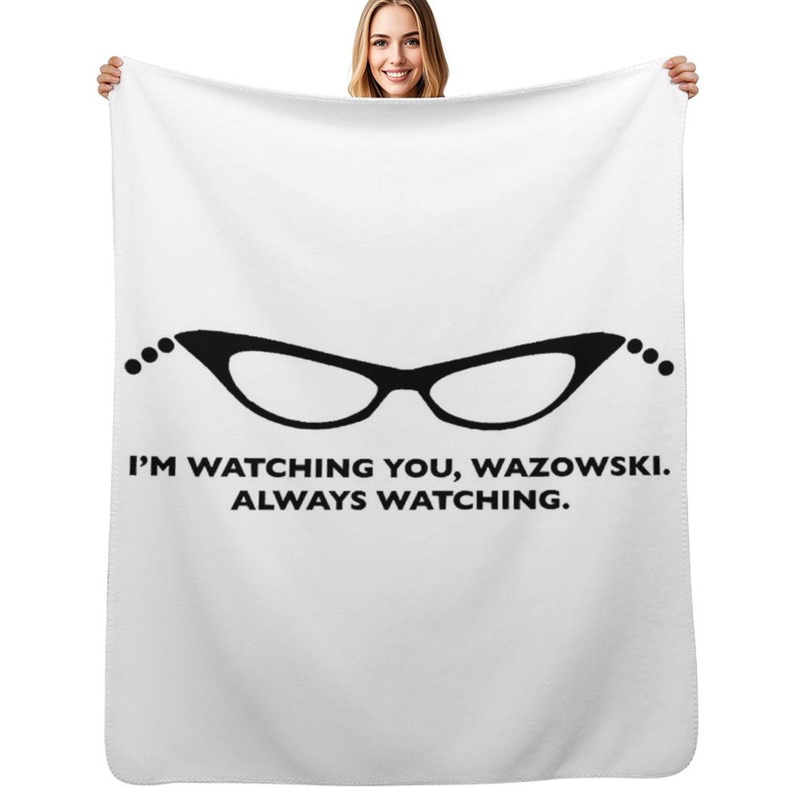 Always Watching Throw Blanket Decorative Soft Throw Blanket for Couch Sofa Size: 75*100cm, Weight: 230 GSM