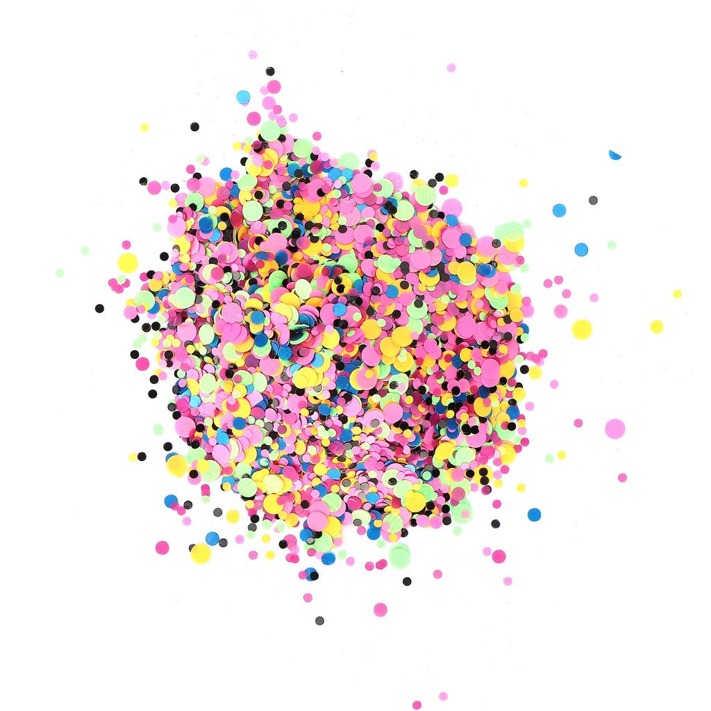 Circle Shape Chunky Glitter Cosmetic Nail Art Flakes Festival Crafts Sequins 50g