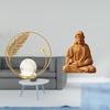 Crystal Heart Metal Jesus Sculpture Sacred Ball Figurine Collectible Statue Ornament for Hallway